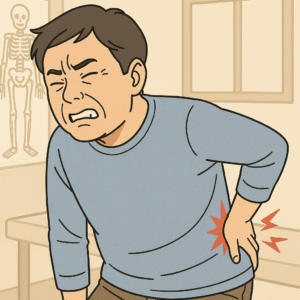 腰痛の男性