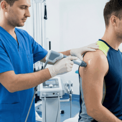 体外衝撃波装置治療風景