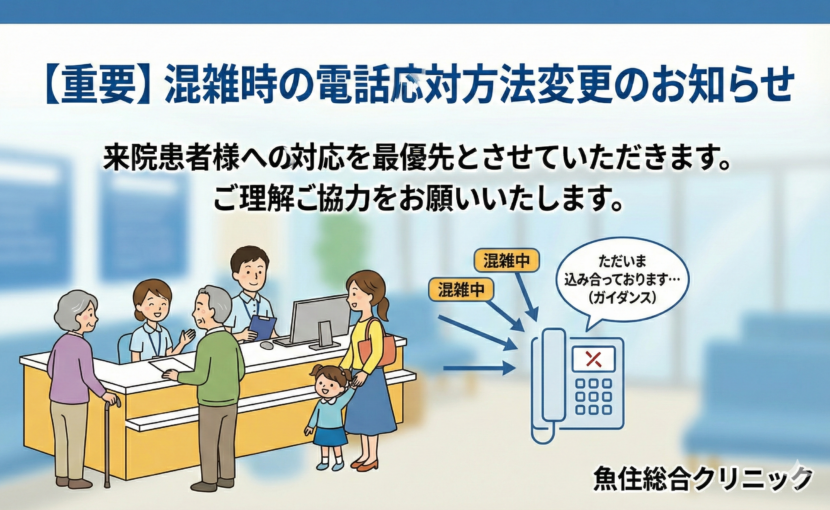 混雑時の電話対応について